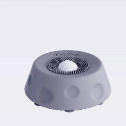Pawpace Multi-Purpose Dog Bowl - No-Mess Liquid Slow Feeder with Easy-Clean Lick Mat and Ball, Featuring 8 Extra Large Suction Cups, Dishwasher Safe, Blue