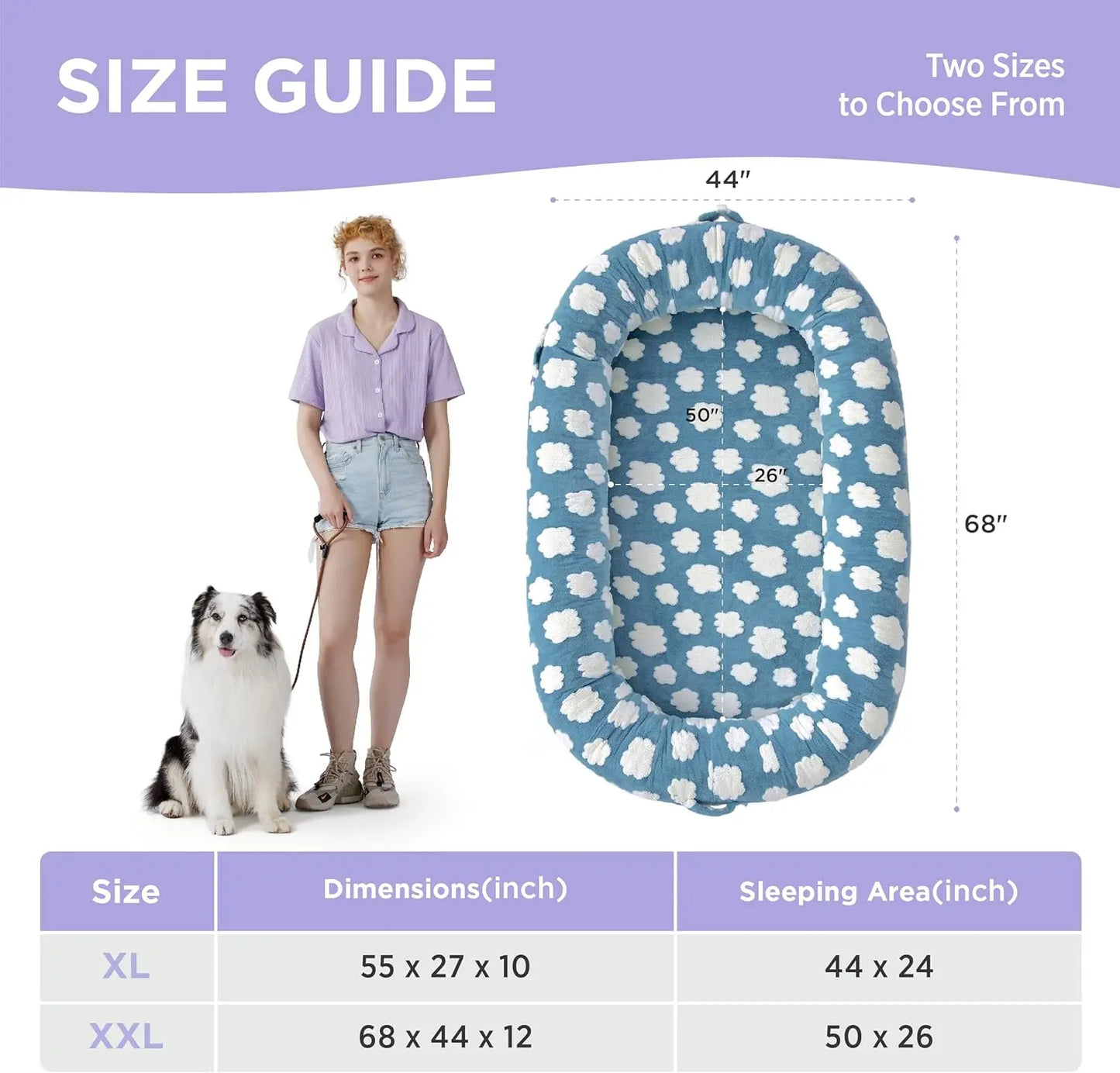 Lesure Plush Donut Pet Bed - Cozy and Calming Round Bed for Dogs and Cats of All Sizes, Washable with Anti-Slip Bottom, Ideal for Comfort and Relaxation