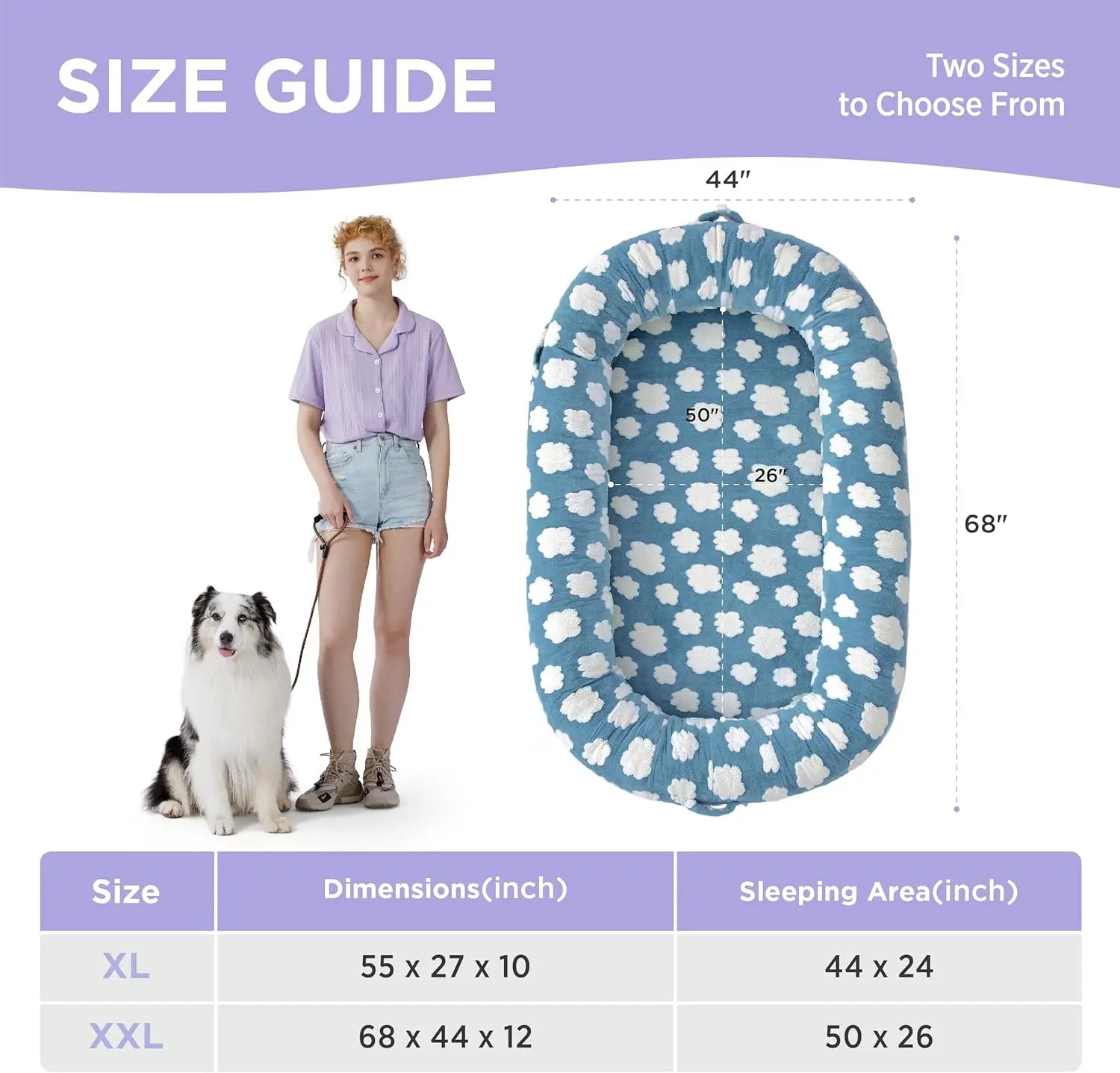 Lesure Plush Donut Pet Bed - Cozy and Calming Round Bed for Dogs and Cats of All Sizes, Washable with Anti-Slip Bottom, Ideal for Comfort and Relaxation