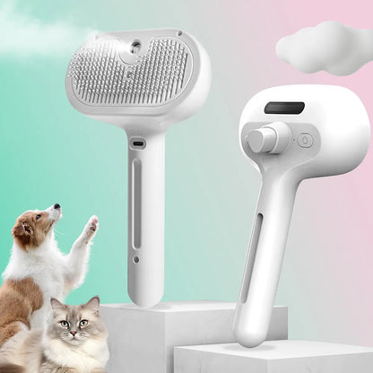 Catpick Pet Hair Removal Comb with Spray Odor Eliminator - Professional Grooming Tool for Cats and Dogs