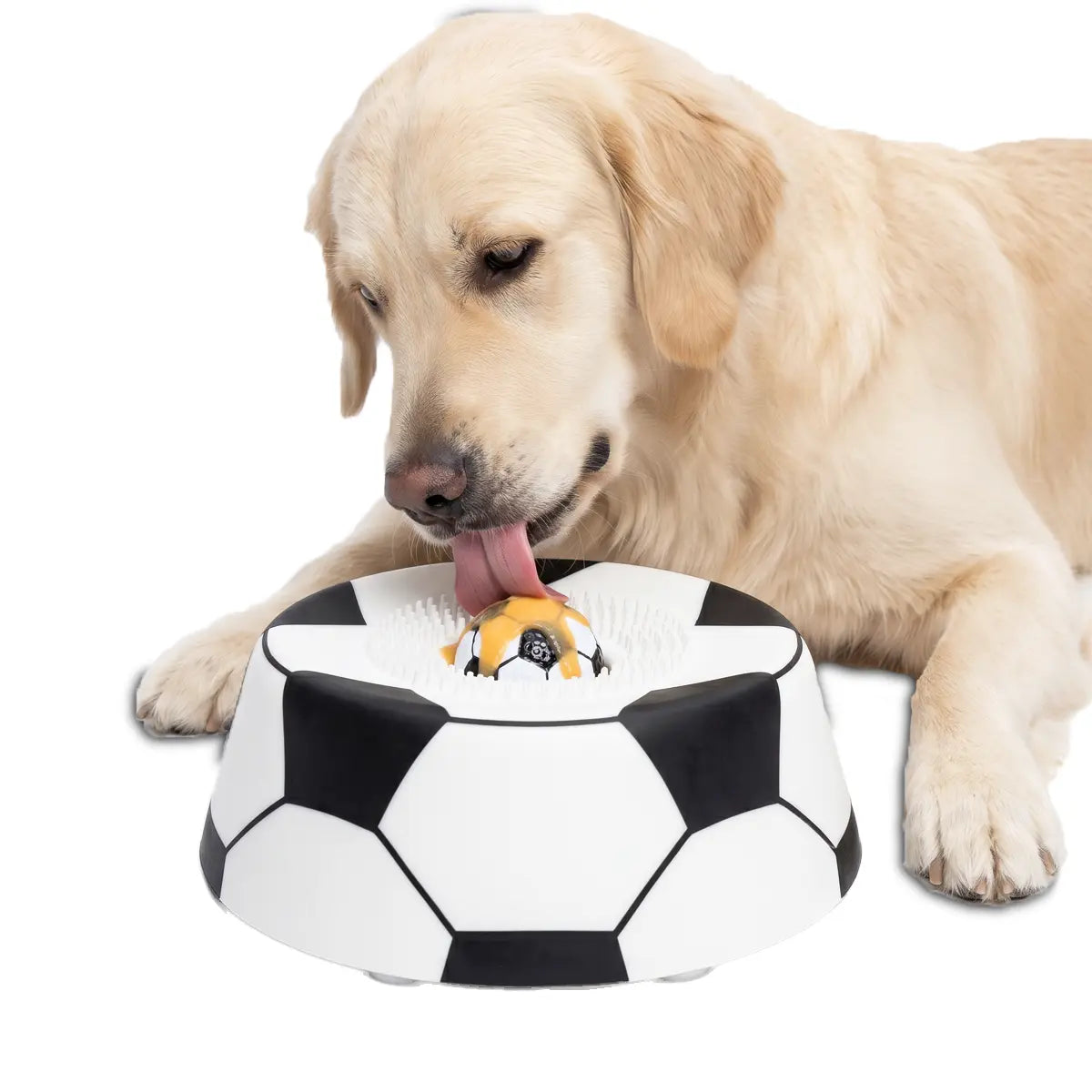 Pawpace Multi-Purpose Dog Bowl - No-Mess Liquid Slow Feeder with Easy-Clean Lick Mat and Ball, Featuring 8 Extra Large Suction Cups, Dishwasher Safe, Blue