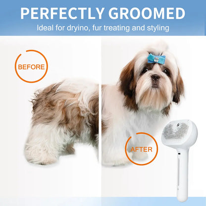 Catpick Pet Hair Removal Comb with Spray Odor Eliminator - Professional Grooming Tool for Cats and Dogs