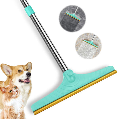 Adjustable Cat Hair Remover and Cleaning Brush with Hanging Ring - Effective Pet Hair Removal Tool for Carpets and Floors, Ideal Valentine's Day Gift