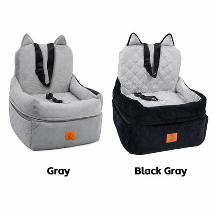 Zvrpet Premium Detachable and Washable Memory Foam Dog Car Seat with Adjustable Straps and Anti-Slip Bottom for SUV Back Seat
