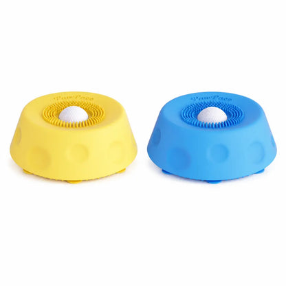 Pawpace Multi-Purpose Dog Bowl - No-Mess Liquid Slow Feeder with Easy-Clean Lick Mat and Ball, Featuring 8 Extra Large Suction Cups, Dishwasher Safe, Blue