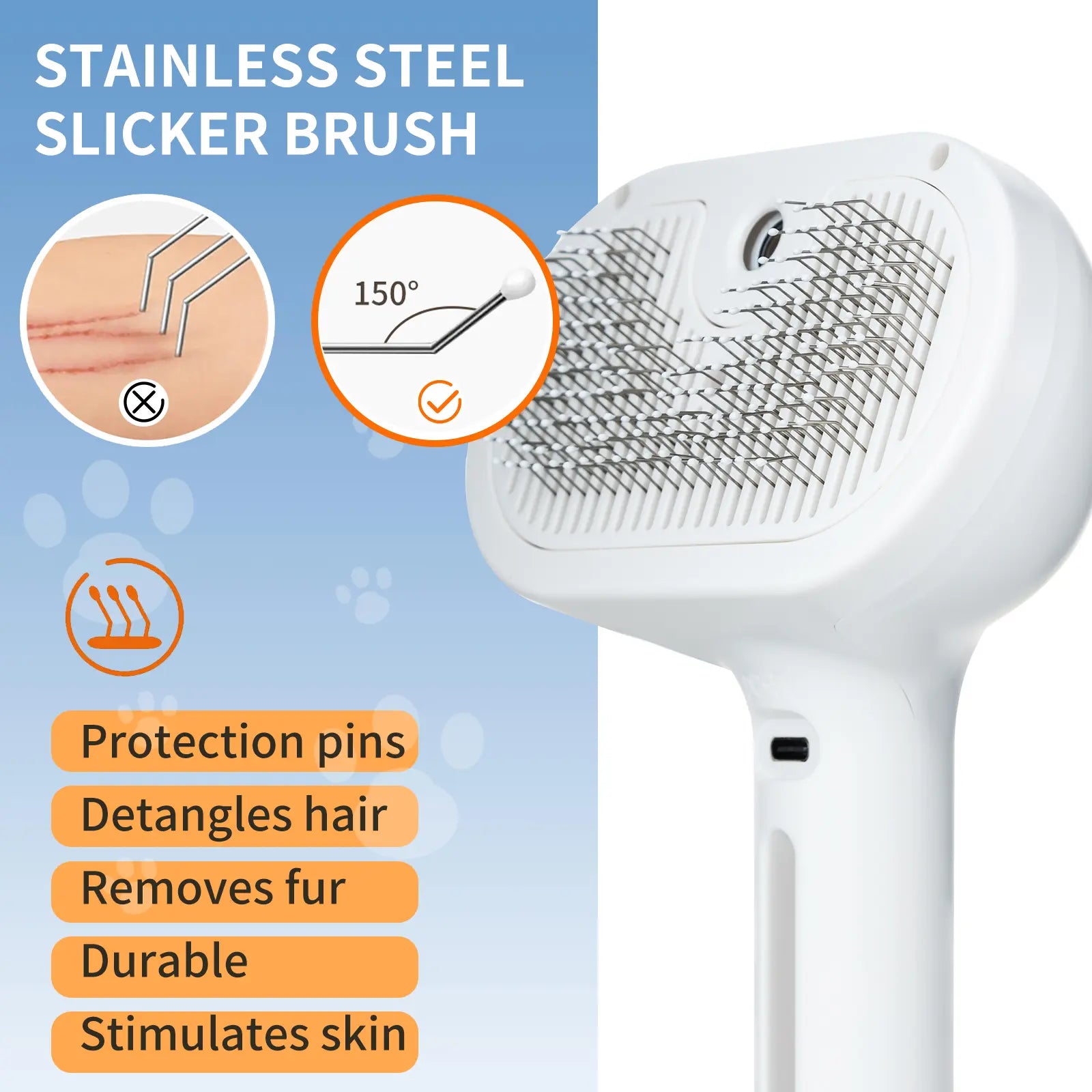 Catpick Pet Hair Removal Comb with Spray Odor Eliminator - Professional Grooming Tool for Cats and Dogs